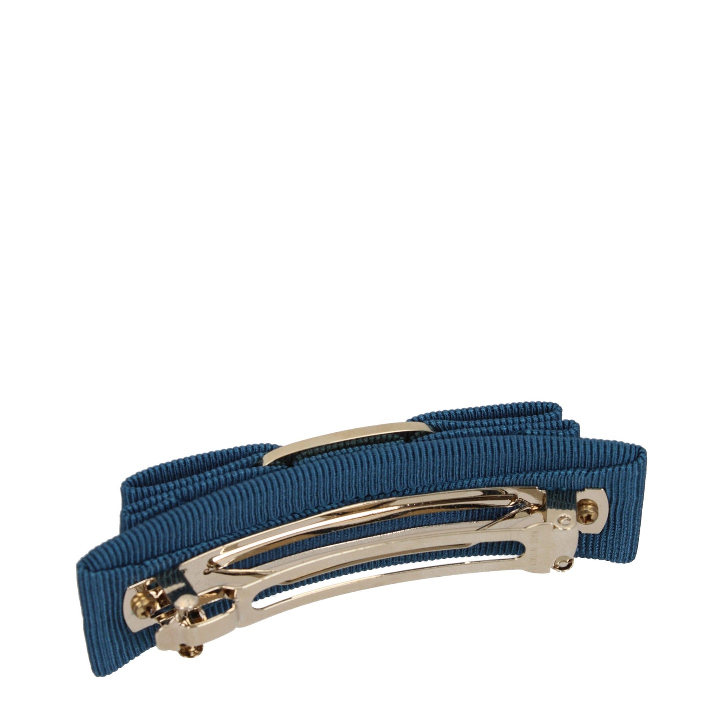 Blue Fabric Hair Bow