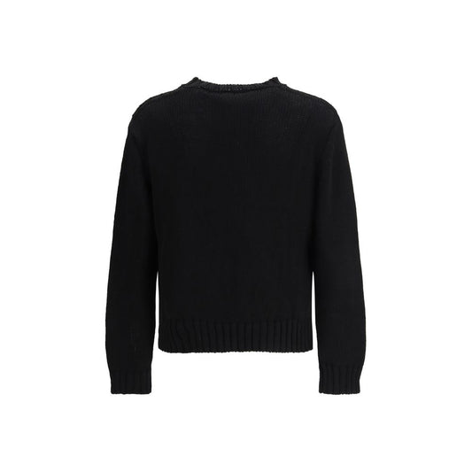 Black Cotton Sweatshirt