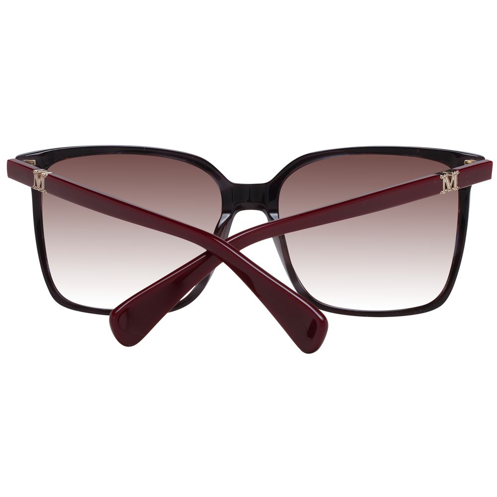Burgundy Plastic Sunglasses