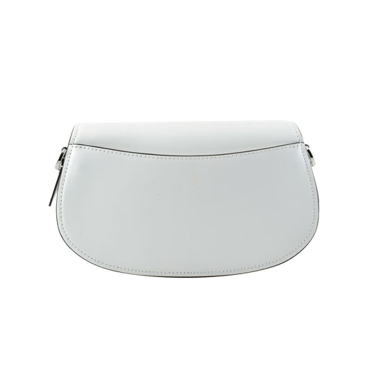 White Leather Shoulder Bag