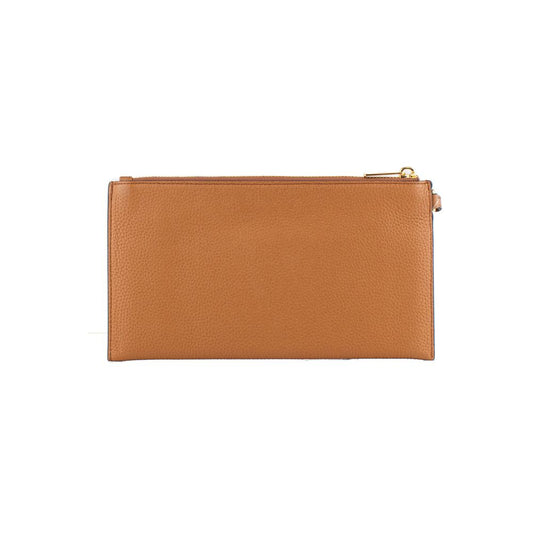 Brown Leather Clutch Bag