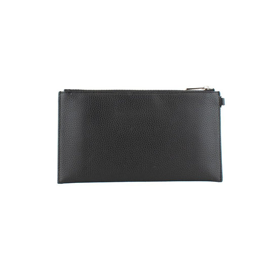 Black Leather Clutch Bag