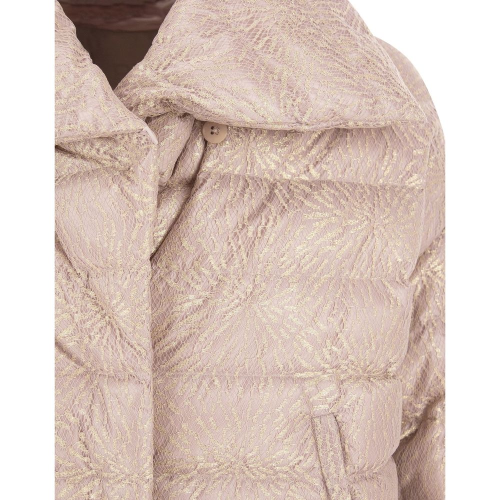 Beige Metallic Fibre Clothing