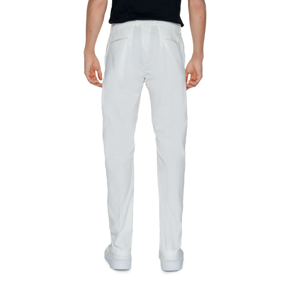 White Cotton Chino Pants