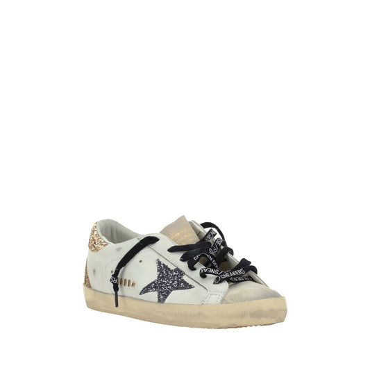White Calf Leather Bos Taurus Low Top Sneakers