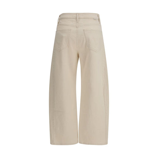 Cream Cotton Jeans Denim