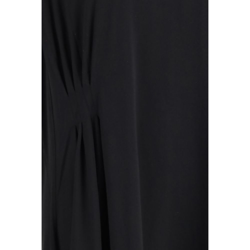 Black Cotton Casual Dress