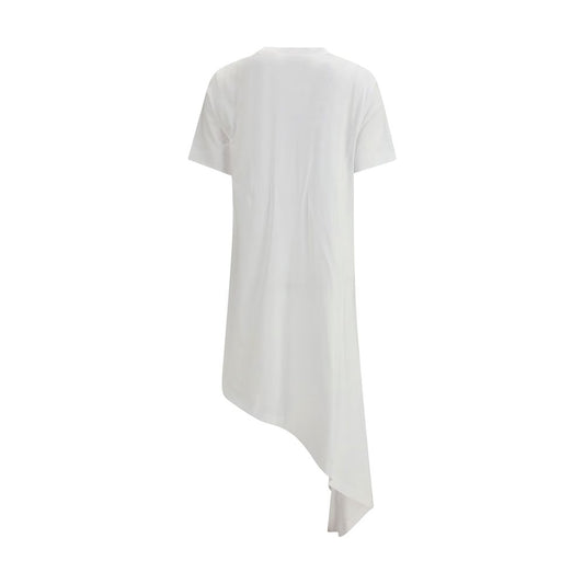 White Cotton Casual Dress