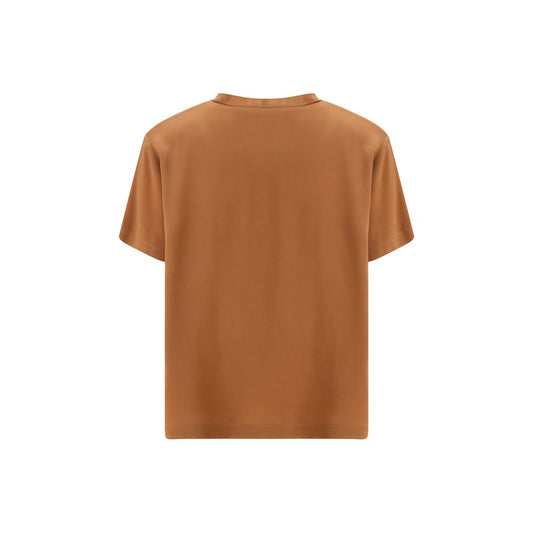 Beige Viscose T-Shirt