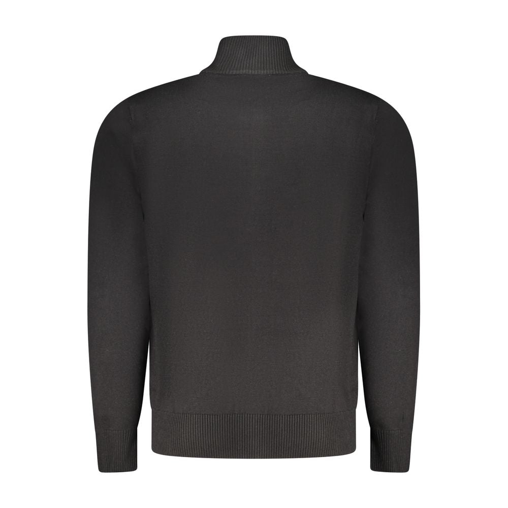 Nero Viscosa Uomo Cardigan