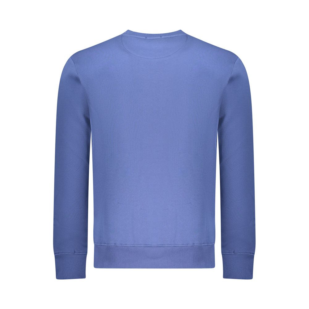 Blue Cotton Men Sweatshirt