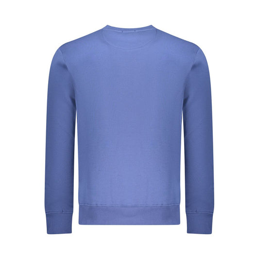 Blue Cotton Men Sweatshirt