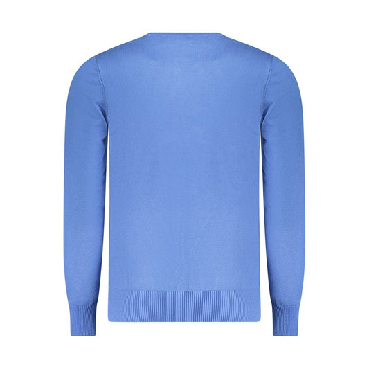 Blu Viscosa Uomo Maglia