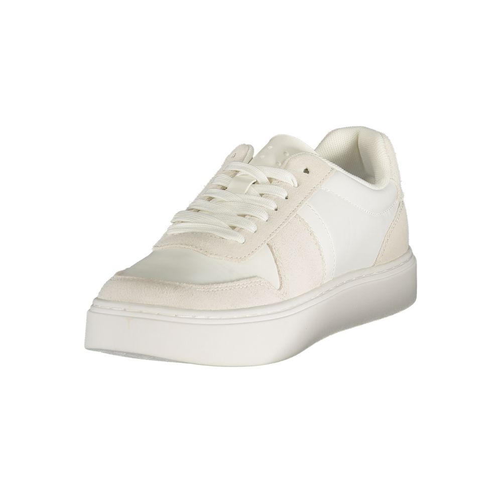 Bianco Polyester Mens Sneaker