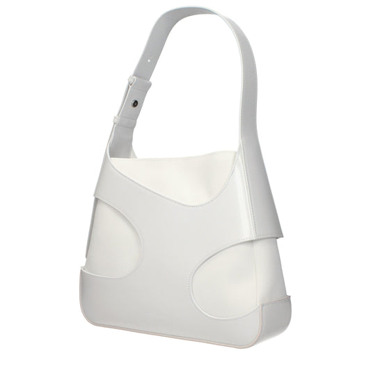 White Leather Shoulder Bag