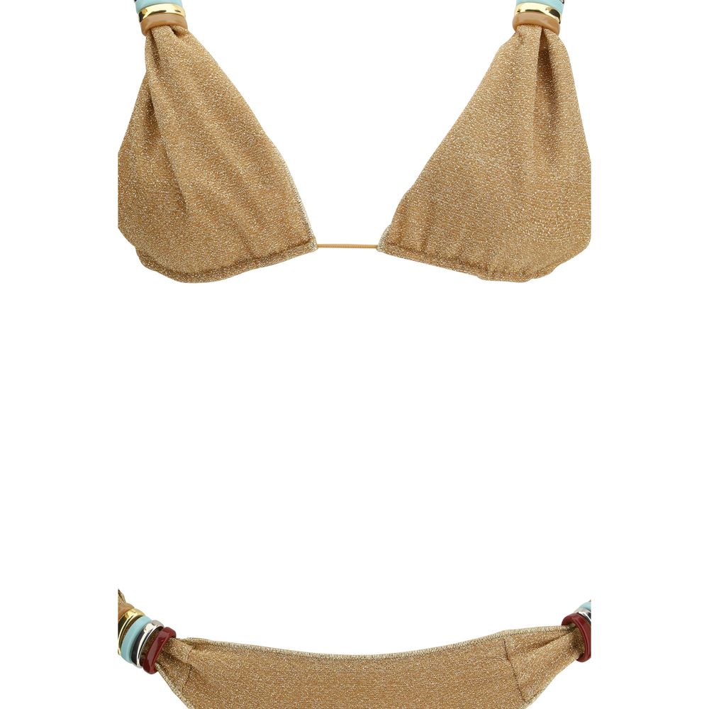 Gold Polyamide Bikini