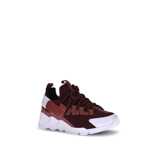 Bordeaux Neoprene Athletic Sneakers