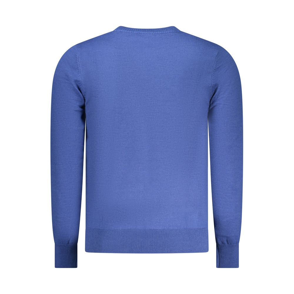 Blu Polyester Men Sweater