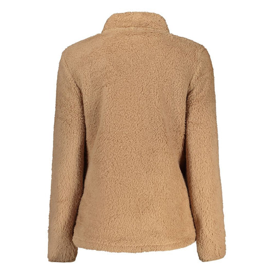 Marrone Polyester Women Sweatshirt