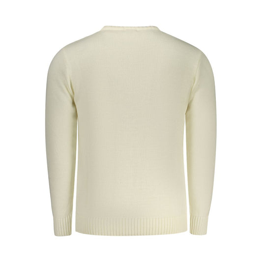 White Acrylic Men Sweater