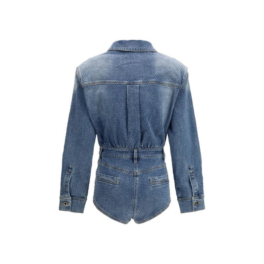 Blue Cotton Jumpsuit