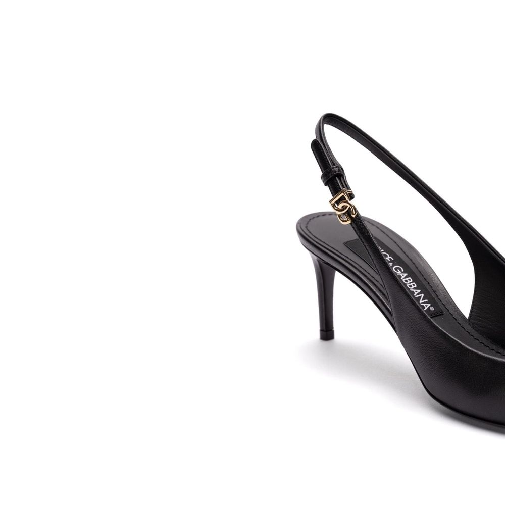 Black Calfskin Pumps