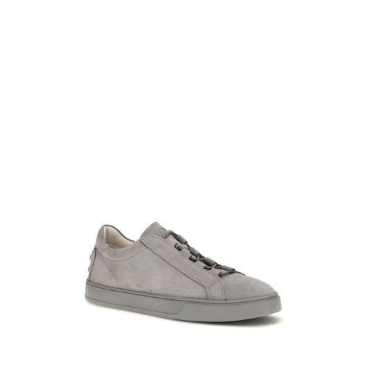 Gray Rubber Low Top Sneakers