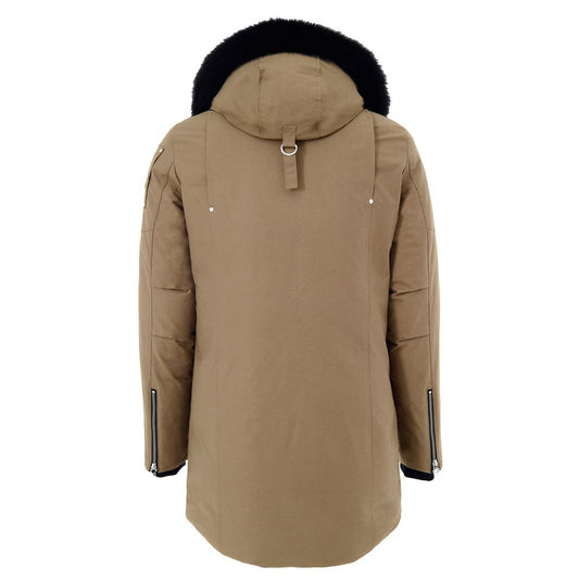 Beige Nylon Parka