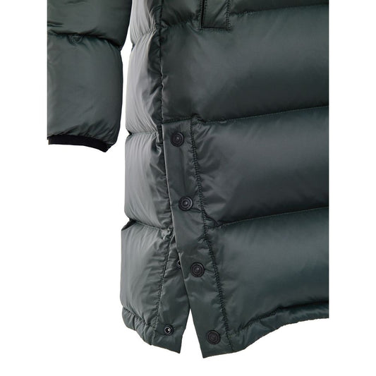 Green Cotton Full-Length Jacket