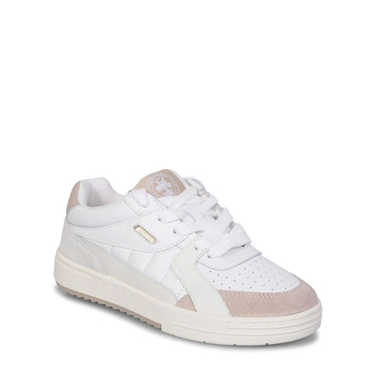 White Calfskin Low Top Sneakers