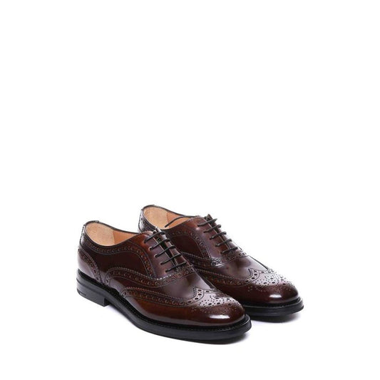 Brown Calfskin Oxfords And Derbies