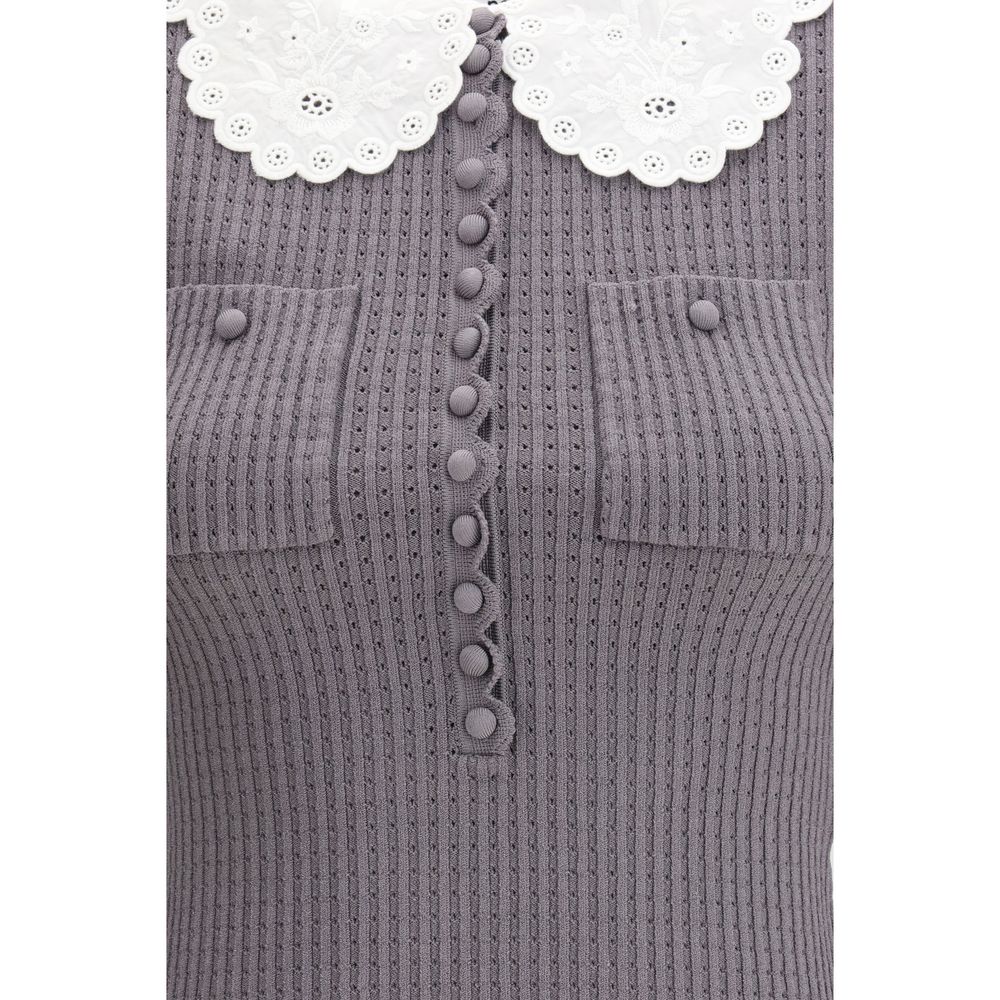 Gray Viscose Shirt