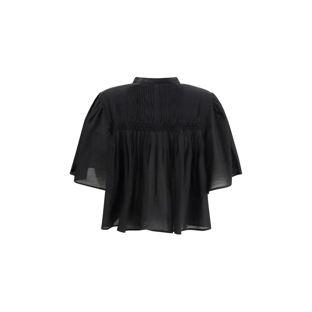 Black Cotton Blouse
