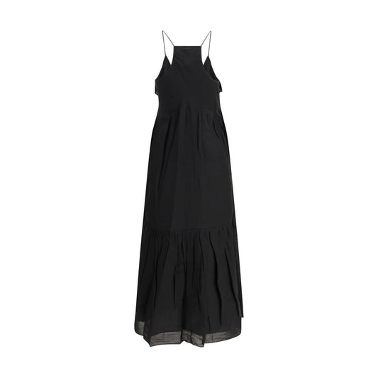 Black Cotton Casual Dress