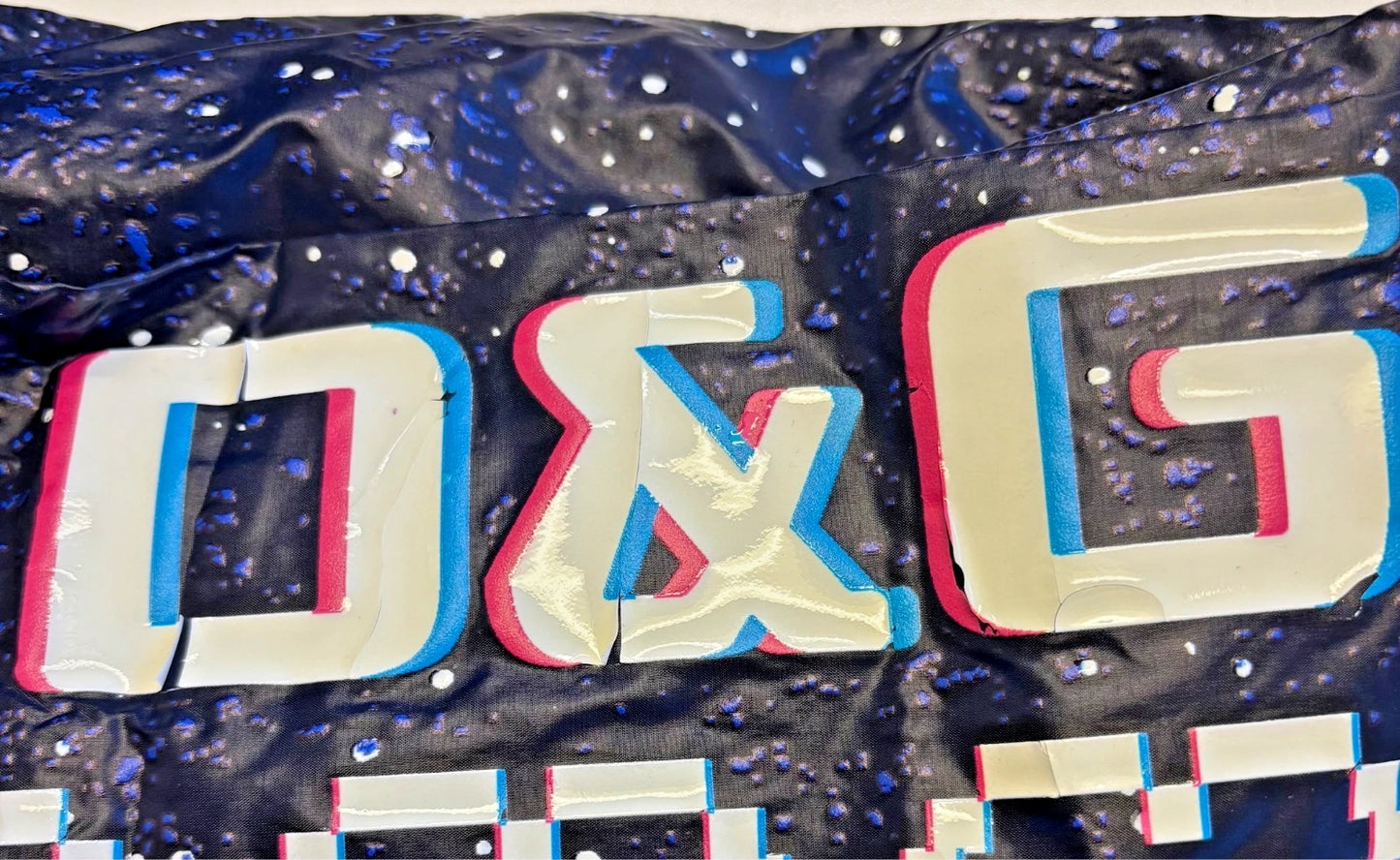 Dark Blue DG Game Print Cotton Jogger Pants