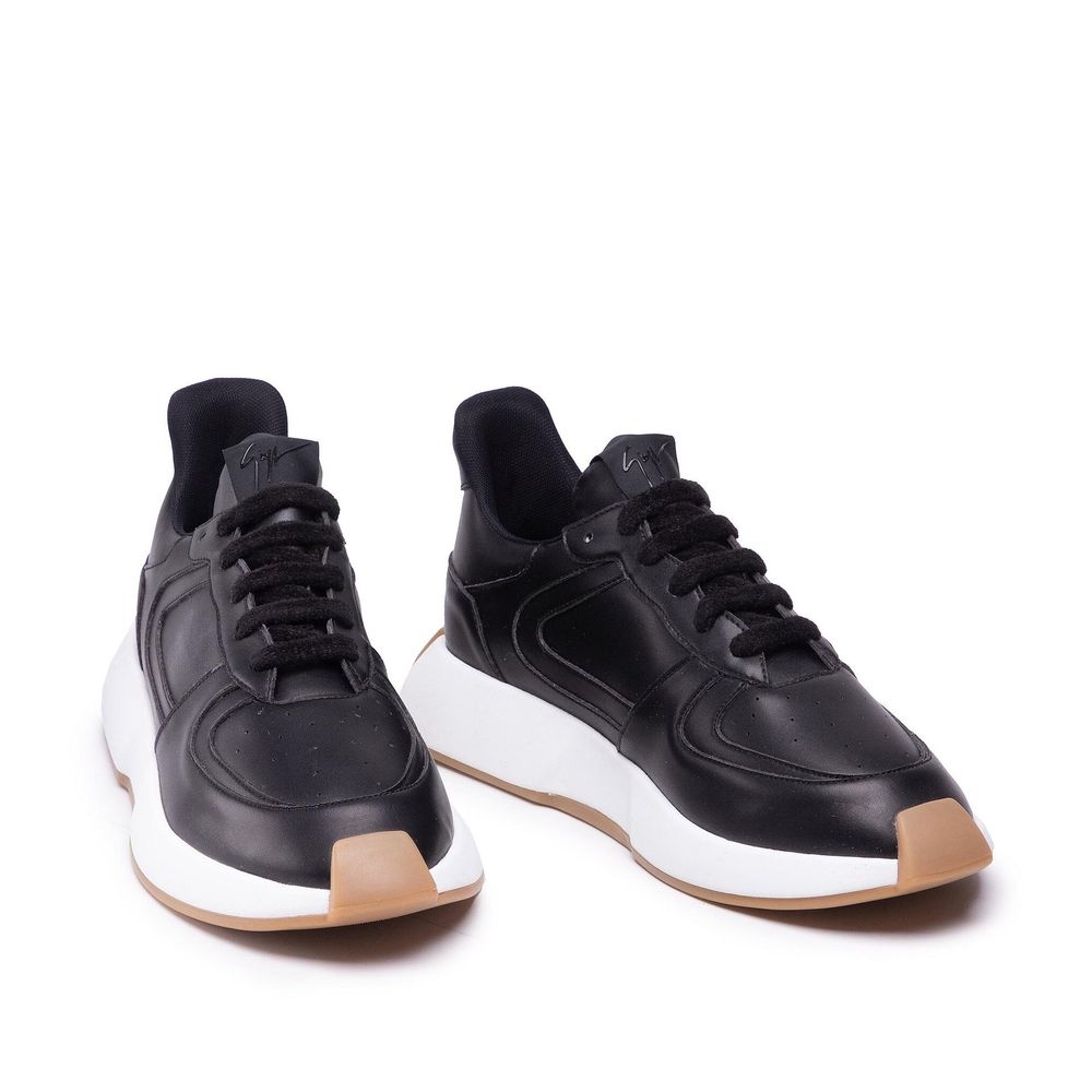 Black Calfskin Sneakers