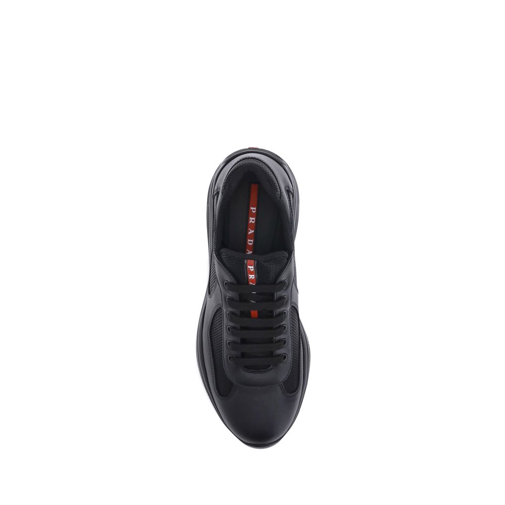 Black Calf Leather Bos Taurus Athletic Sneakers