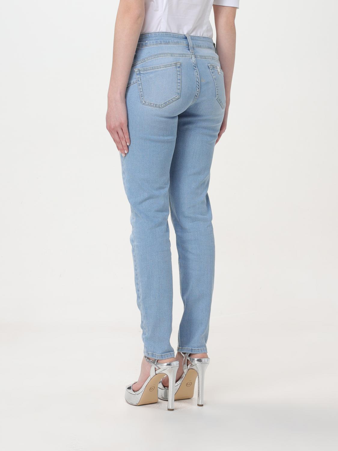 Blue Cotton Straight-Leg Jeans