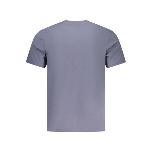 Blue Cotton Men's T-Shirt