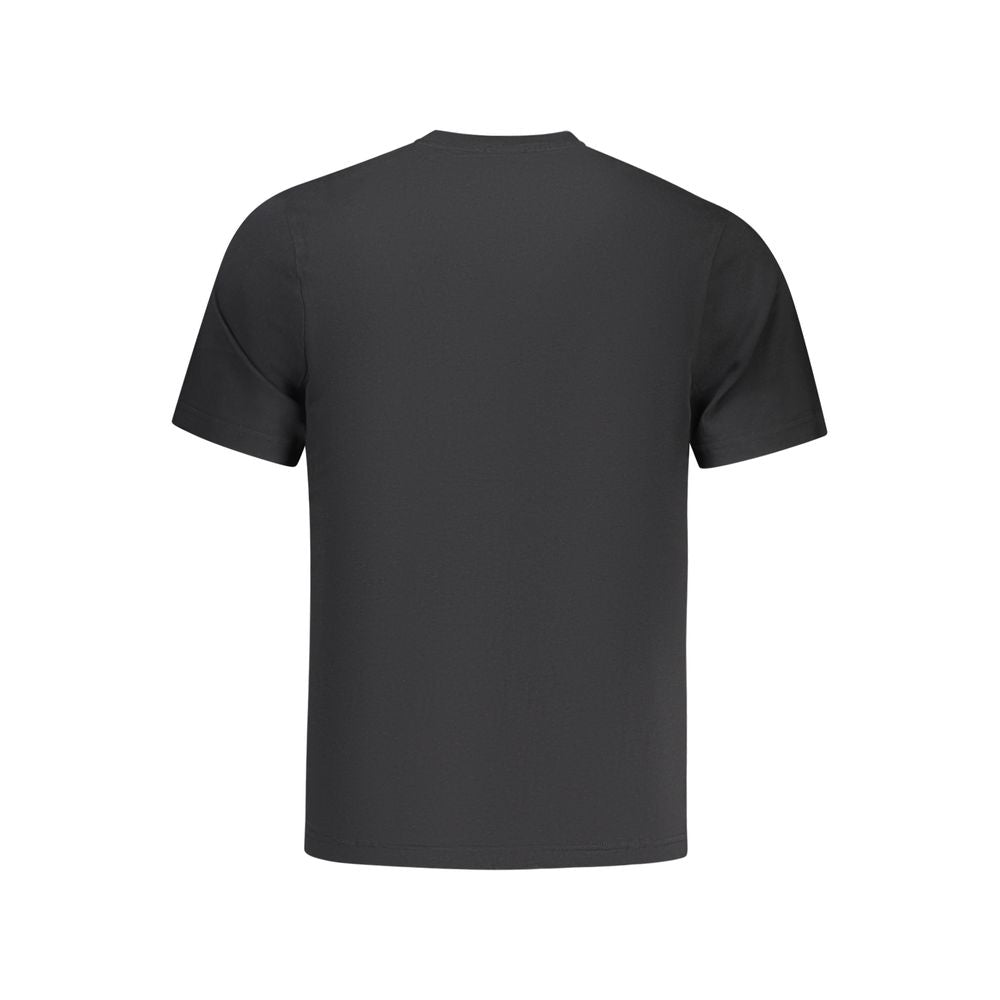 Black Cotton Men T-Shirt