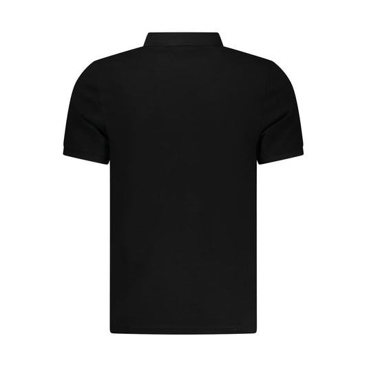 Black Cotton Mens Polo Shirt