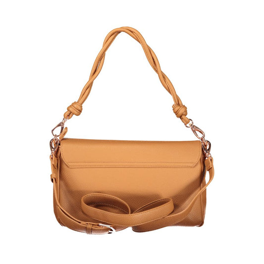 Brown Polyurethane Women's Bag