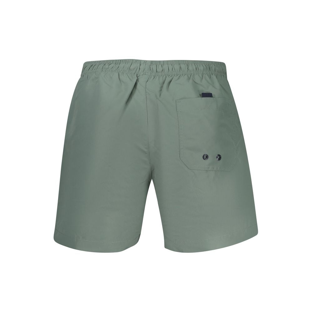 Green Polyester Shorts