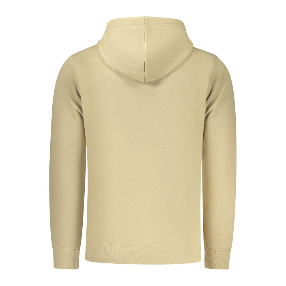 Beige Cotton Men's Hoodie