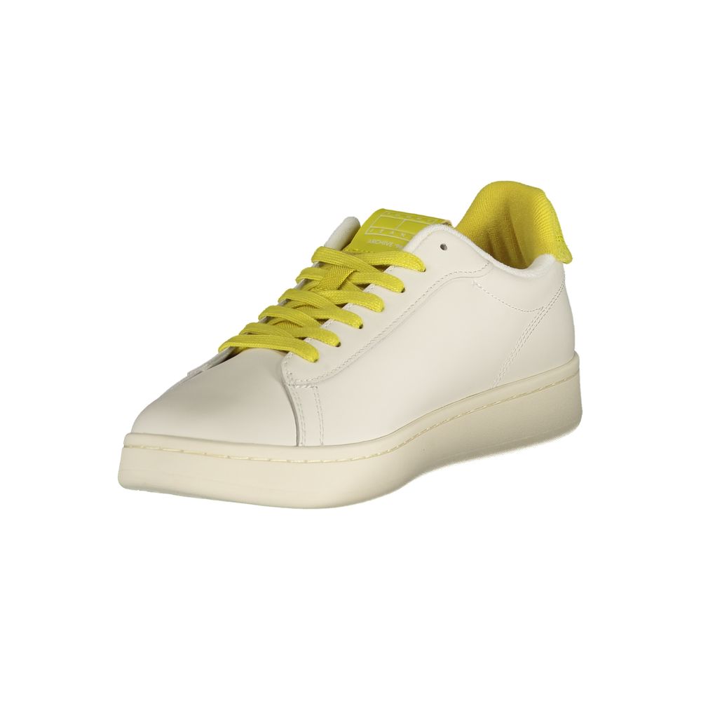 Bianco Polyurethane Men Sneaker