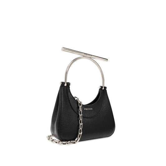 Black Lamb Leather Shoulder Bag