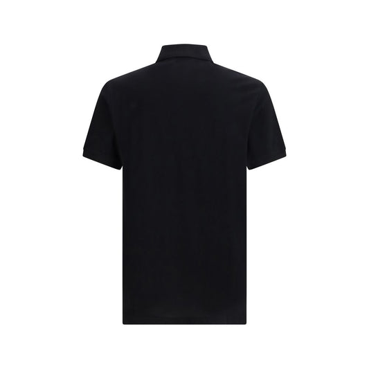Black Cotton Polo Shirt