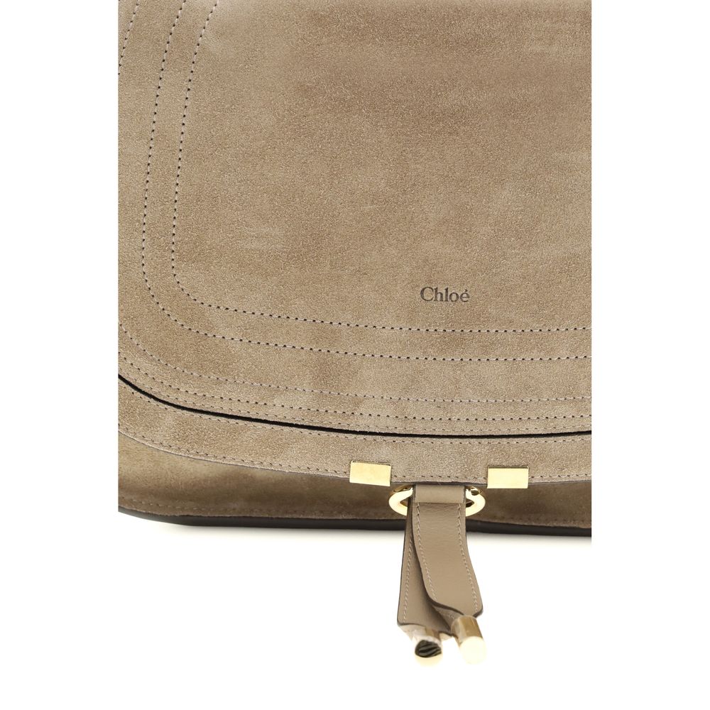 Beige Calf Leather Bos Taurus Shoulder Bag