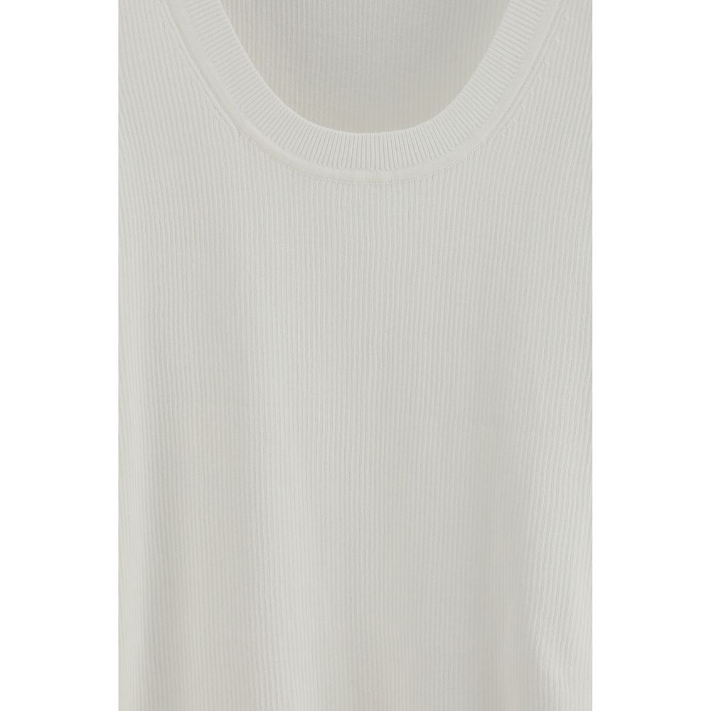 Cream Cotton Tank Tops