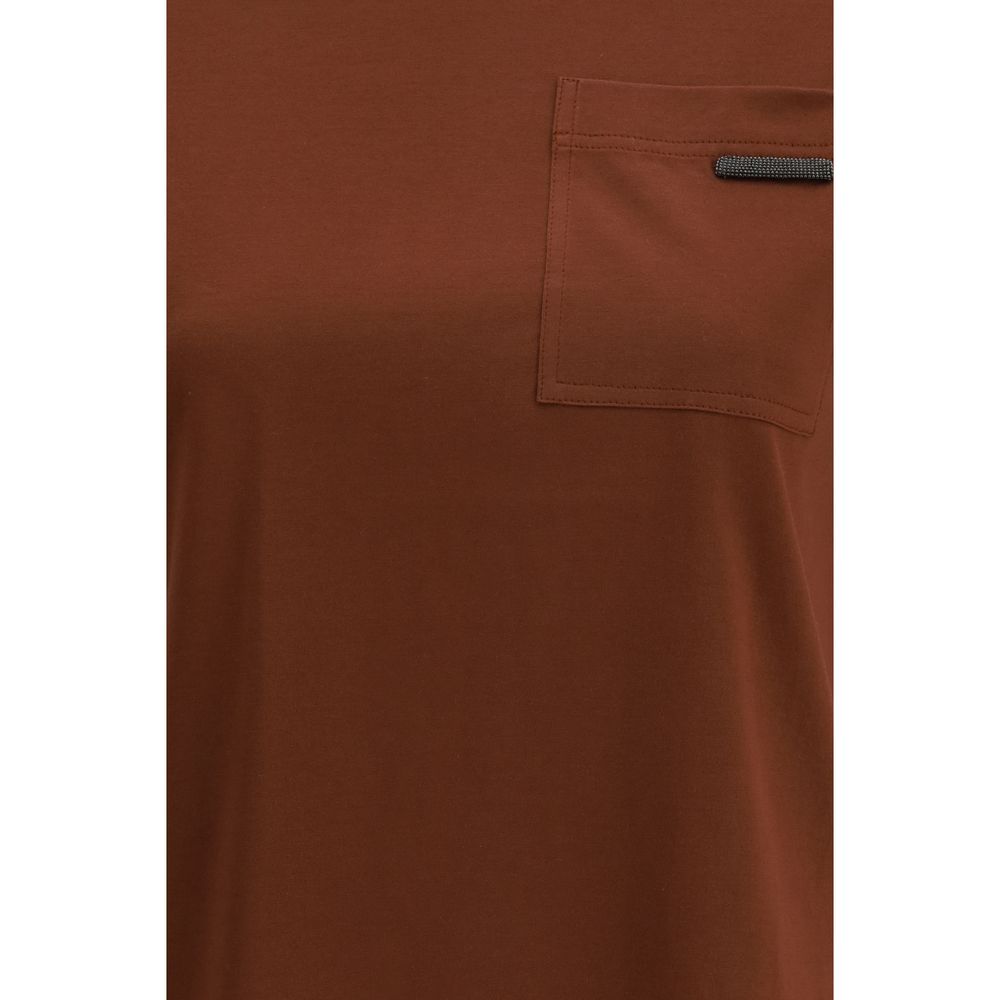 Brown Cotton T-Shirt